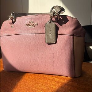 Coach Mini Brooke Carryall Satchel Color Block Pink